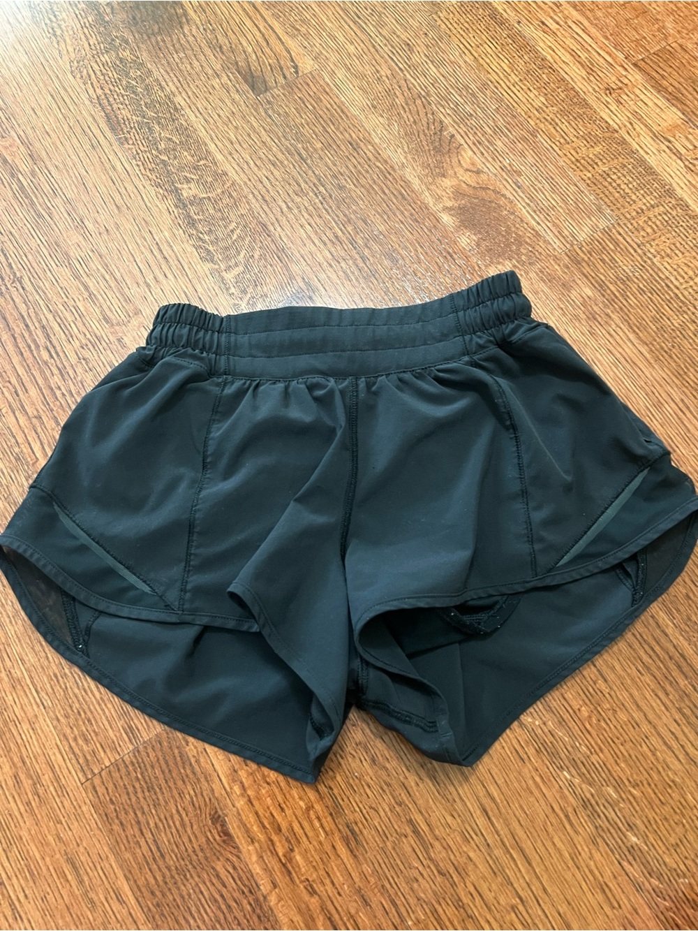 lululemon athletica Black Women's Athletic Shorts with Built-In Liner